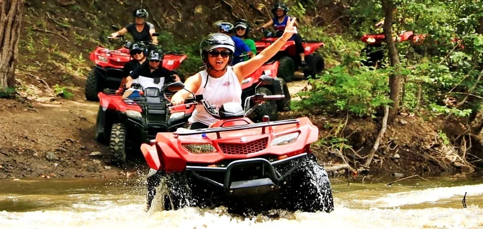 Alquiler de quads renta cuatrimotos four wheels ATV quad rental guia rent a car agencias vehiculos todo terrenos directorio tours guiados rutas circuitos todo las terrenas samana